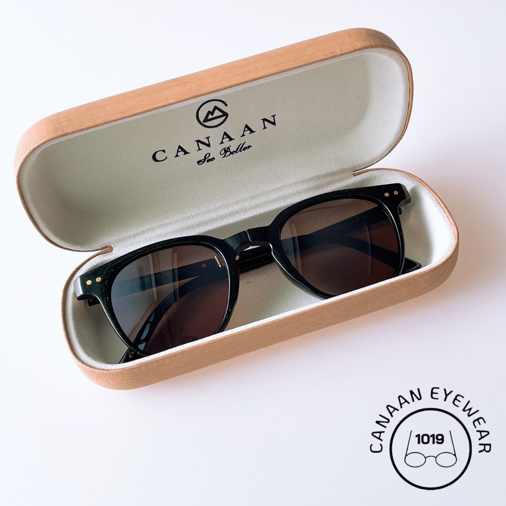 แว่นพับกันแดด แว่นตากันเเดด UV400 ทรงวินเทจ  แบรนด์ Canaan  #1019