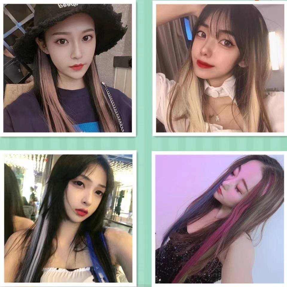 แฮร์พีซ ช่อไฮไลท์ สีสวย สไตล์เกาหลี ขนาด 50 ซม.