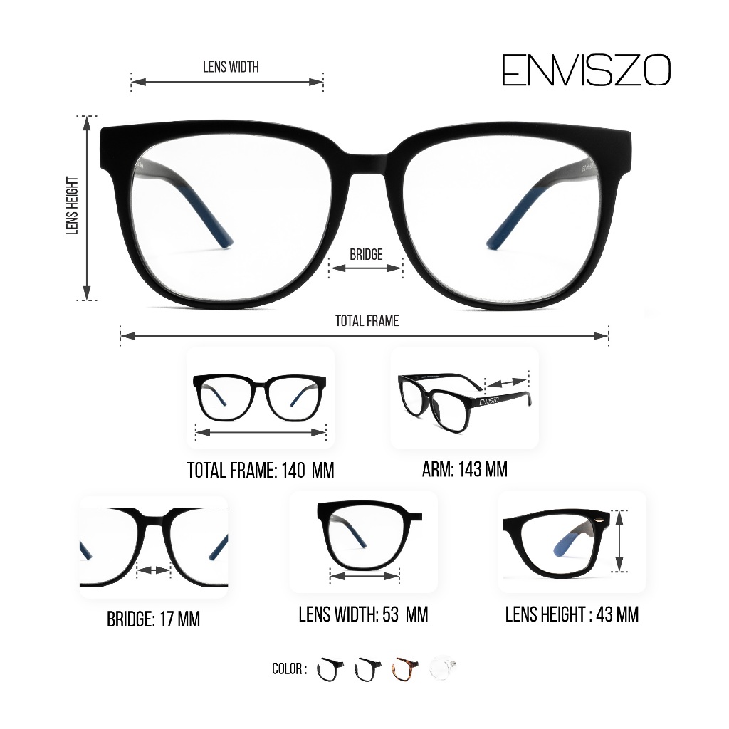 [โค้ด X2WX8 ลด 8% <<]ENVISZO แว่นตา รุ่น EZ3995 Blue Control เล่นคอมพิวเตอร์ โทรศัพท์ ตัดแสงฟ้า ถนอมสายตา