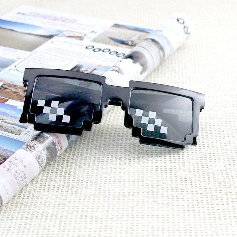 โมเสก แว่นกันแดด เย็น แว่นตา แว่นตาอันธพาล 6 จุด MINECRAFT - ชีวิตอันธพาลที่มีสีสัน