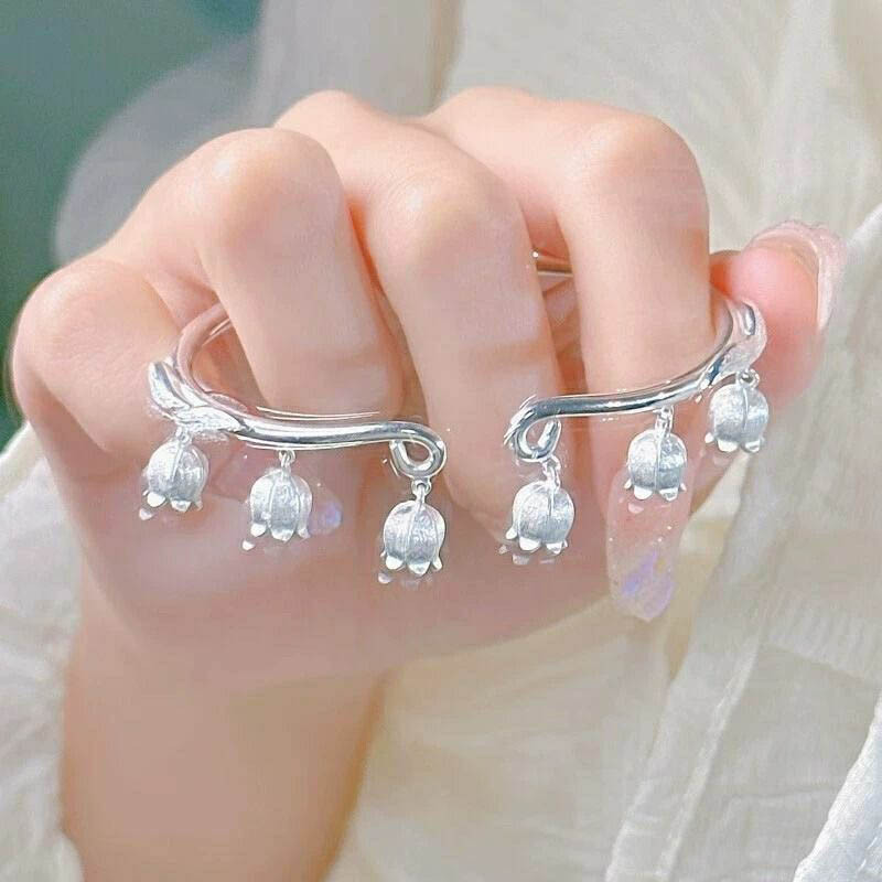 ใหม่ สร้อยข้อมือแฟชั่น สไตล์จีนโบราณ ลาย Lily of the Valley