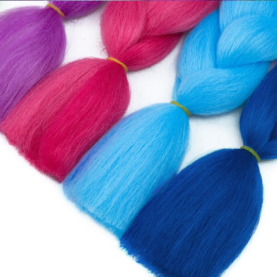 ไหมถักเปียนิ่มๆ แฮร์พีชถักเปียน่ารักๆ 2 และ 3 สีไฮไลท์แบบสวยมาก
