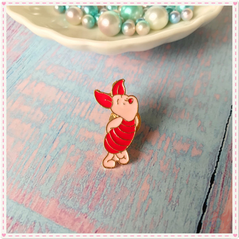 ★ Winnie The Pooh - Pooh Bear & Piglet Brooches ★ 1Pc Cartoon Creative Fashion Doodle Enamel Pins Backpack Button Badge Brooch