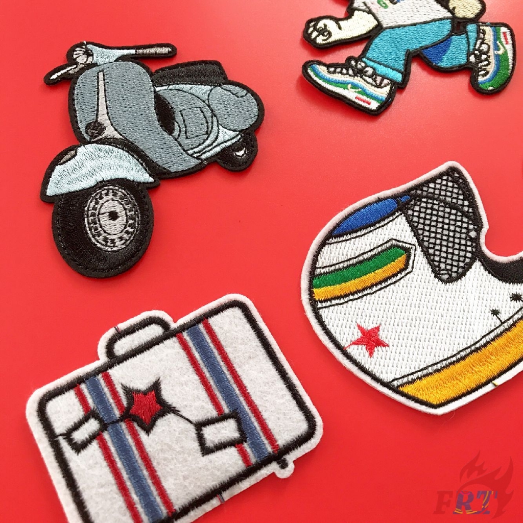 ☸ แผ่นรีดติดเสื้อ สําหรับเดินทาง ☸ แผ่นแพทช์รีดติดเสื้อ Diy จํานวน 1 ชิ้น