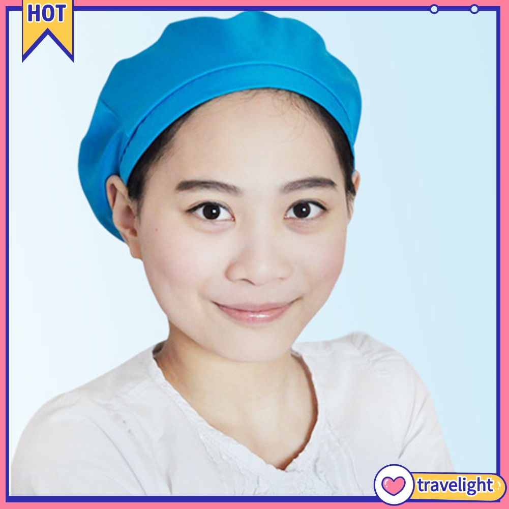 【tl-th】หมวกเชฟ ยืดหยุ่น นุ่ม ระบายอากาศ กันฝุ่น ครัว ร้านอาหาร เบเกอรี่ หมวกเชฟ
