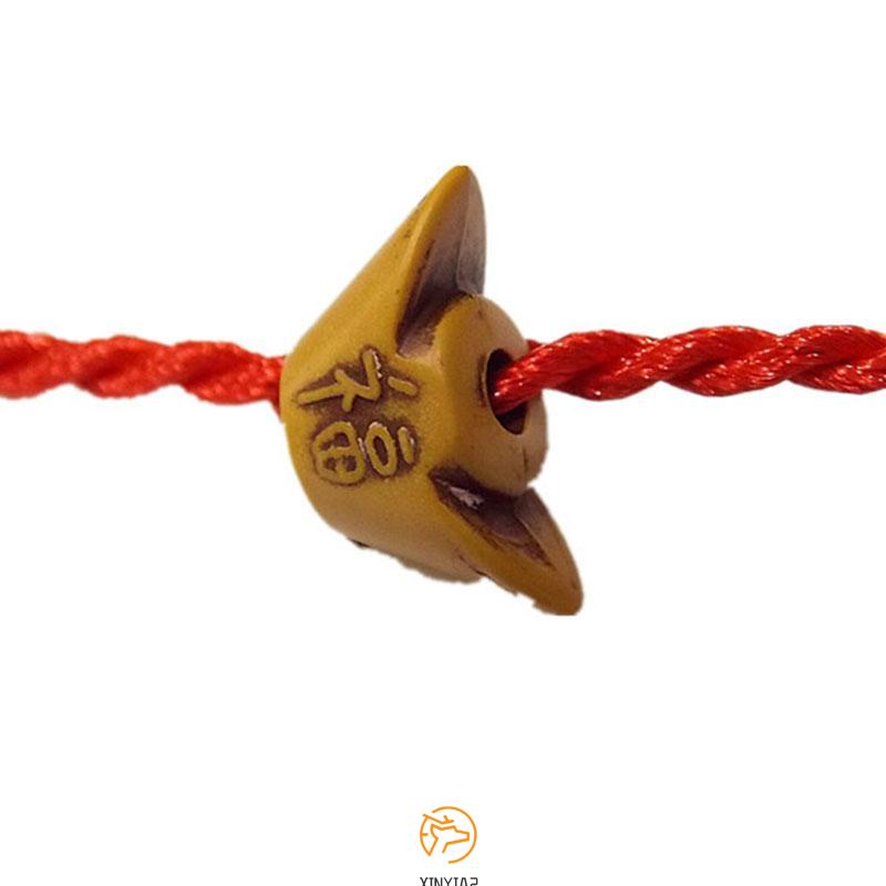 【xinyia2.th】สร้อยข้อมือเชือกทอ สีแดง ขนาดเล็ก ของขวัญ