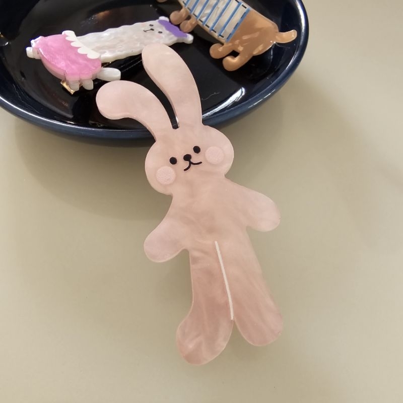 【พร้อมส่ง 】 กิ๊ฟติดผม กิ๊ฟ Dog lover ลายน้องหมา แมว กระต่าย งานลายหินอ่อน สวย ดูดี
