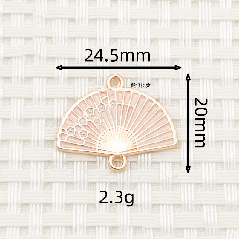 【พร้อมส่ง! ! ! 】จี้รูปพัด ขนาดเล็ก แฮนด์เมด diy สําหรับทําเครื่องประดับ สร้อยข้อมือ ต่างหู