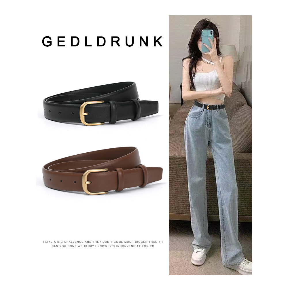 【พร้อมส่ง】เข็มขัดผู้หญิง/เข็มขัดแฟชั่น/เข็มขัดลำลอง 【ความกว้าง:2.5-3.5cm】-14