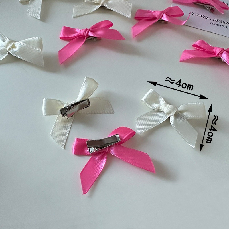 ꒰พร้อมส่ง꒱ ♡ Ribbon hairpin⋆୨୧˚ | กิ๊บโบว์จิ๋ว 6 ชิ้น/เซ็ท กิ๊บโบว์แม่ชม
