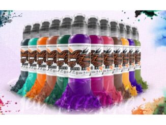 สีสัก/หมึกสัก World Famous ขนาด ครึ่งออน (tattoo ink)
