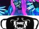 พร้อมส่งใน 1-2 วัน ผ้าปิดปากเรืองแสง อาคาริ AKALI K/DA จาก LOL League of Legends(เรืองแสงฟ้า)