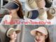 หมวกกันแดด UV หมวกกันแดดหญิงแฟชั่น เป็นแบบหมวกครึ่งใบมีทั้งของเด็กและผู้ใหญ่