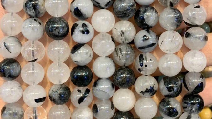 ไหมดำ/แก้วขนเหล็ก Black Rutilliated Quartz หินกันภัย กันคุณไสย เส้นยาว เกรด A