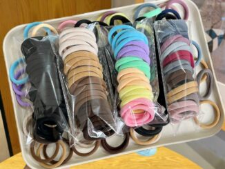 ที่คาดผมสีลูกกวาดที่คาดผมสไตล์เกาหลี ยางรัดผม แบบผ้า หลากสีสัน มีความยืดหยุ่นสูง ไร้ตะเข็บ