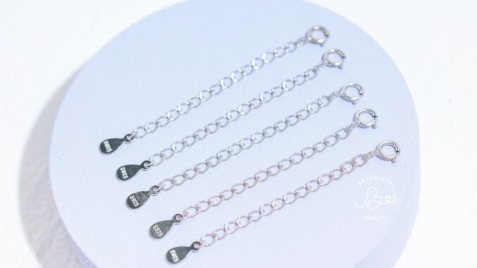 สายต่อสร้อยเงินแท้92.5% ความยาว 5 cm (สี Silver)