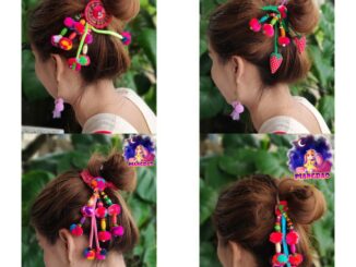 PDS ถูกที่สุด เกรดพรี่เมี่ยม ยางมัดผมพื้นเมือง ยางรัดผมแฟชั่น แฮนด์เมด ชาวเหนือ น่ารักๆ มีให้เลือก 4 แบบ
