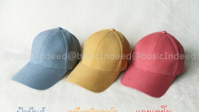 หมวกแก๊ปทรงสวย 3 สีหม่น ออกใบกำกับภาษีได้ หมวกแก๊ปทรงสวย 3 สีหม่น ออกใบกำกับภาษีได้