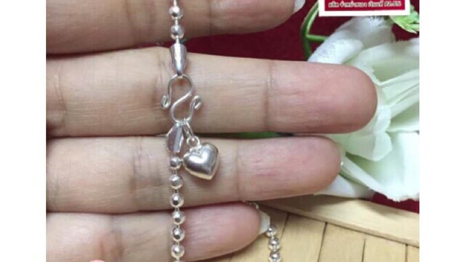 สร้อยข้อมือ สร้อยข้อเท้า เงินแท้ 92.5%