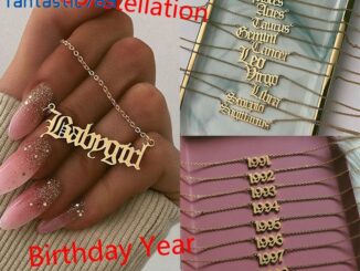 สร้อยคอแฟชั่น แต่งจี้ตัวอักษรภาษาอังกฤษ 12 นักษัตร 1991-1999