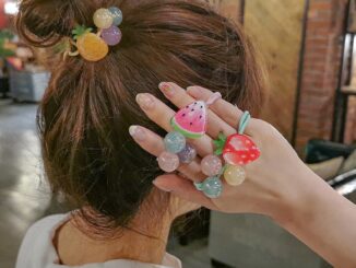 ยางมัดผมรูปผลไม้สไตล์เกาหลีสําหรับเด็กผู้หญิง