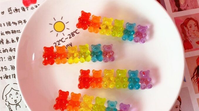 พร้อมส่ง กิ๊ฟติดผม กิ๊ฟติดผมหมี กิ๊ฟหมีเยลลี่ jelly bear กิ๊ฟสไตล์เกาหลี น่ารัก