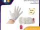 ถุงมือผ้าทอ สีขาวริมแดง น้ำหนัก 4 ขีด (ขาย 12 คู่)
