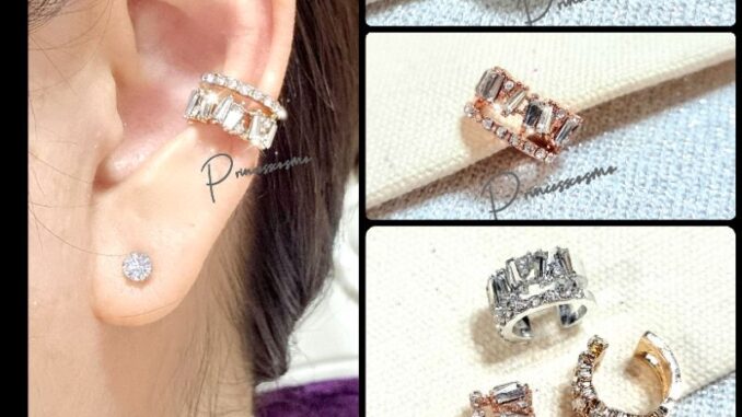 แบบปกเข้าแล้วค่ะEarcuff ต่างหูเกี่ยวคล้องใส่ได้ทั้งคนเจาะและไม่เจาะหูหรูหรา