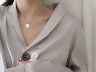 สร้อยคอโซ่ ประดับจี้ทรงกลม เครื่องประดับสำหรับสตรี(A14-02-12)