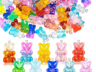 CHARMS จี้เรซิ่น รูปหมี สําหรับทําเครื่องประดับ