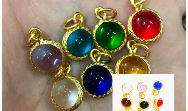 [ลูกแก้วพญานาค] หรือ จี้มณีนาคราช 1 ชิ้น ขนาด 1ซม.ปลุกเสกเเล้ว  แห่งป่าคำชะโนดแก้วบุญฤทธิ์แห่งนาคราช