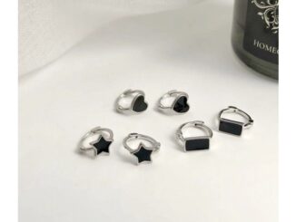 122_goodgift_station - s925 sterling silver earrings ต่างหูเงินแท้ ห่วงกลมแบบล็อค ใส่ติดหูไว้ได้เลย