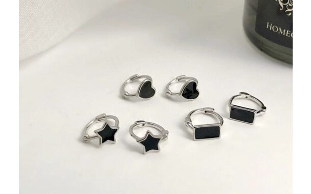 122_goodgift_station - s925 sterling silver earrings ต่างหูเงินแท้ ห่วงกลมแบบล็อค ใส่ติดหูไว้ได้เลย