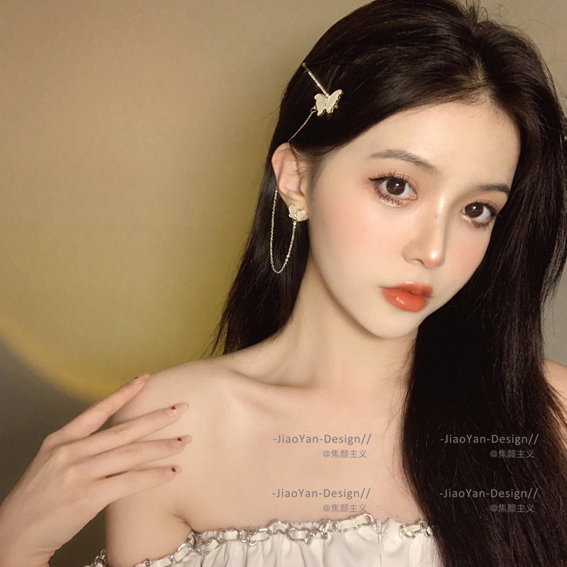 All-in-one กิ๊บติดผม ประดับโบว์ เพชร หรูหรา สไตล์เกาหลี
