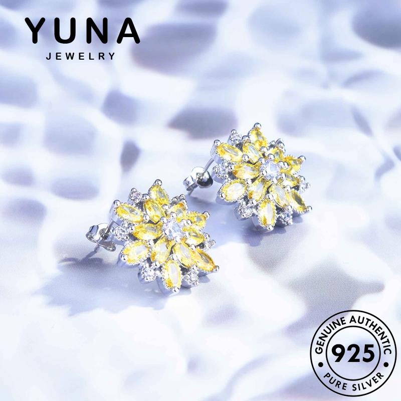 Athena Jewelry ต่างหูสตั๊ดเงิน 925 ประดับไพลิน มรกต ทับทิม หรูหรา สําหรับผู้หญิง M098