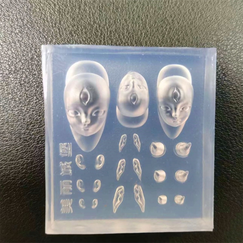 Autu แม่พิมพ์แม่แบบ รูปหูเอลฟ์ สําหรับตกแต่งเล็บ DIY