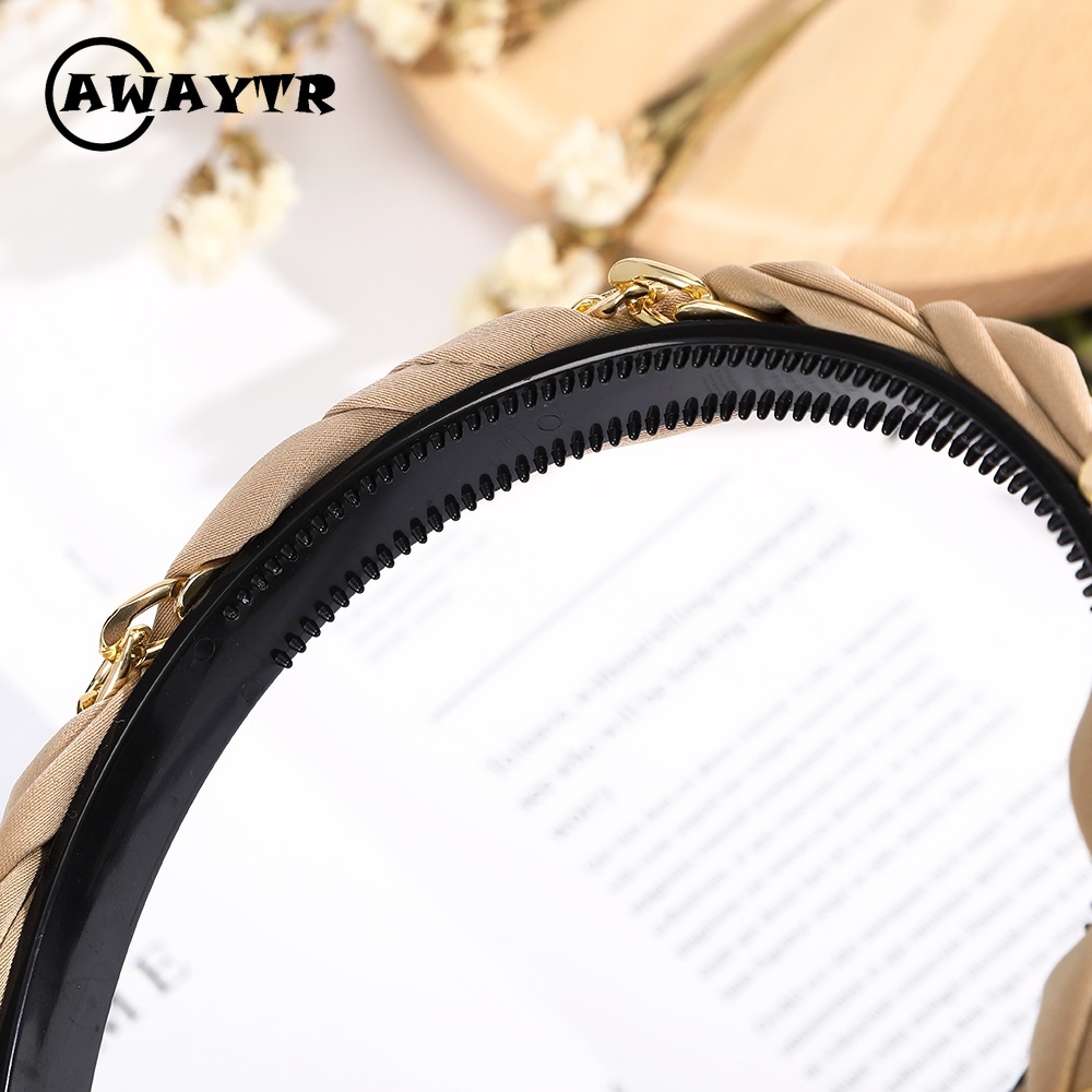 Awaytr ที่คาดศีรษะแฟชั่นเกาหลีสายโซ่สําหรับผู้หญิง