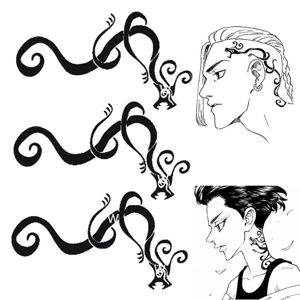 BEAUTY Wide Use Tattoo Stickers Long Lasting Cosplay Props Tokyo Revengers Water Transfer Printing Temporary Party Accessories Easy to Clean Individual Decoration