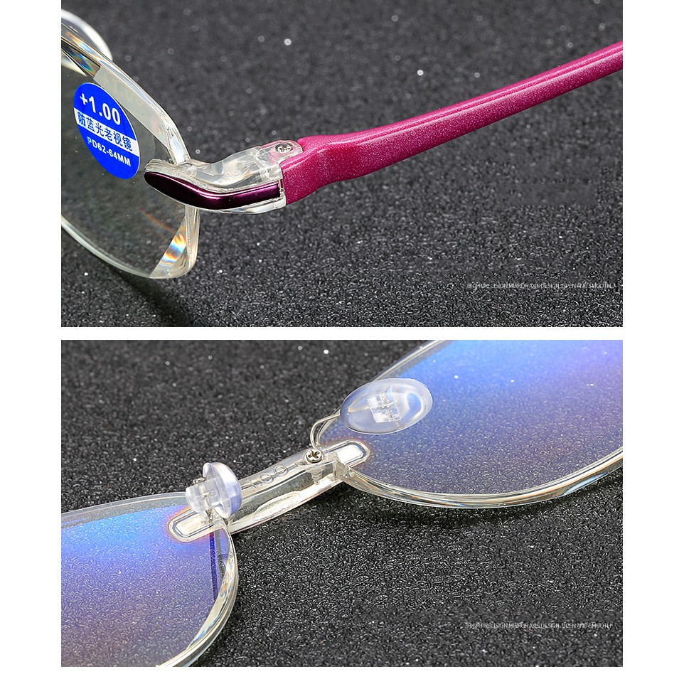 BOYSEEN กรอบป้องกันแสงสีฟ้าแว่นตาอ่านหนังสือที่สะดวกสบายผู้หญิง 802B
