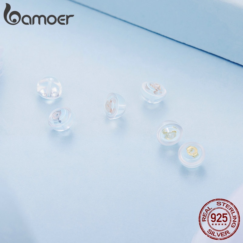 Bamoer ที่อุดหูซิลิโคน เงิน 925 EF001