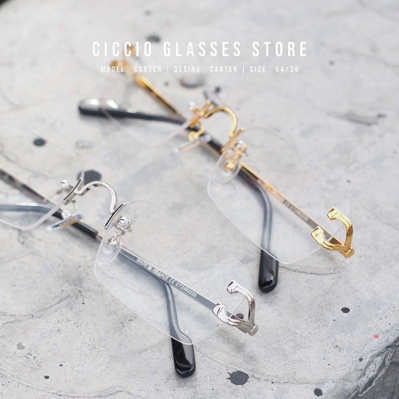 CICCIO | Rimless แว่นไร้กรอบ Model : CARTER