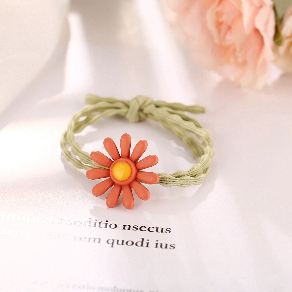 CODพร้อมส่ง rubber band ยางยืดมัดผมดอกเดซี่ ยางรัดผมเกาหลี หลากสี สาวเกาหลีสุดฮิต