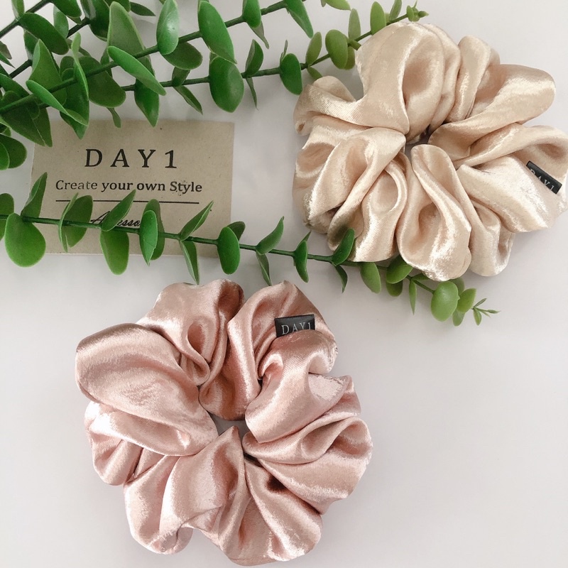 DAY 1 scrunchies โดนัทมัดผม ยางรัดผม