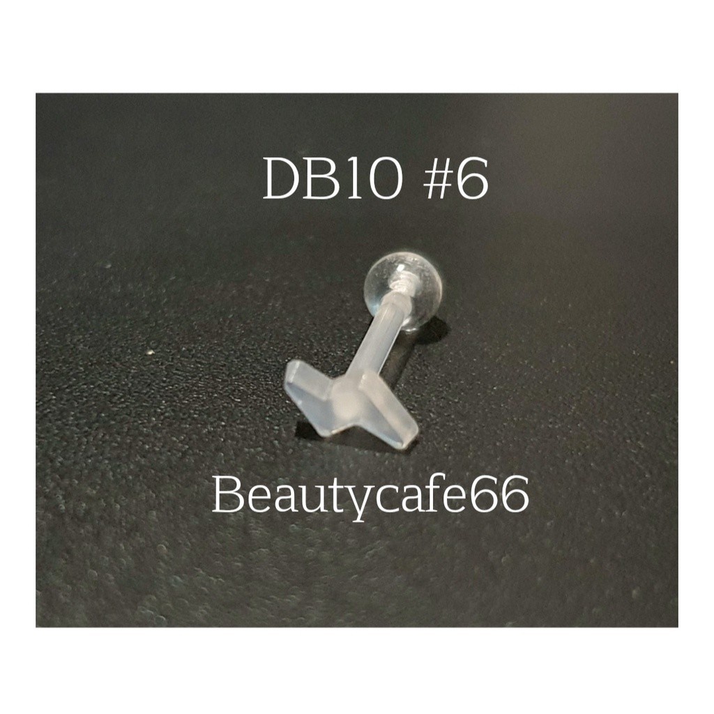 .DB10 (1pc.) จิวหู จิวพลาสติก จิวซิลิโคน สำหรับคนแพ้ง่าย จิวคิ้ว จิวปาก จิวเกือกม้า Plastic Silicone