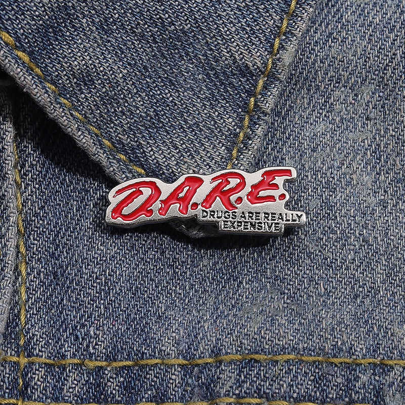 Dare เข็มกลัด รูปยาเสพติดตลก ราคาถูก สําหรับเป็นของขวัญ