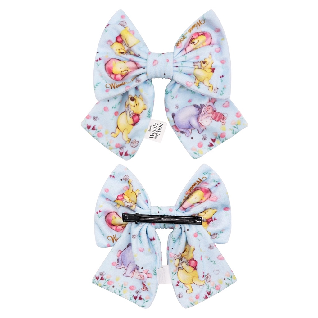 Disney ลิขสิทธิ์แท้ ผ้าผูกผม โบว์ติดผม ยางมัดผม หมีพู Pooh & Friend : Feeling