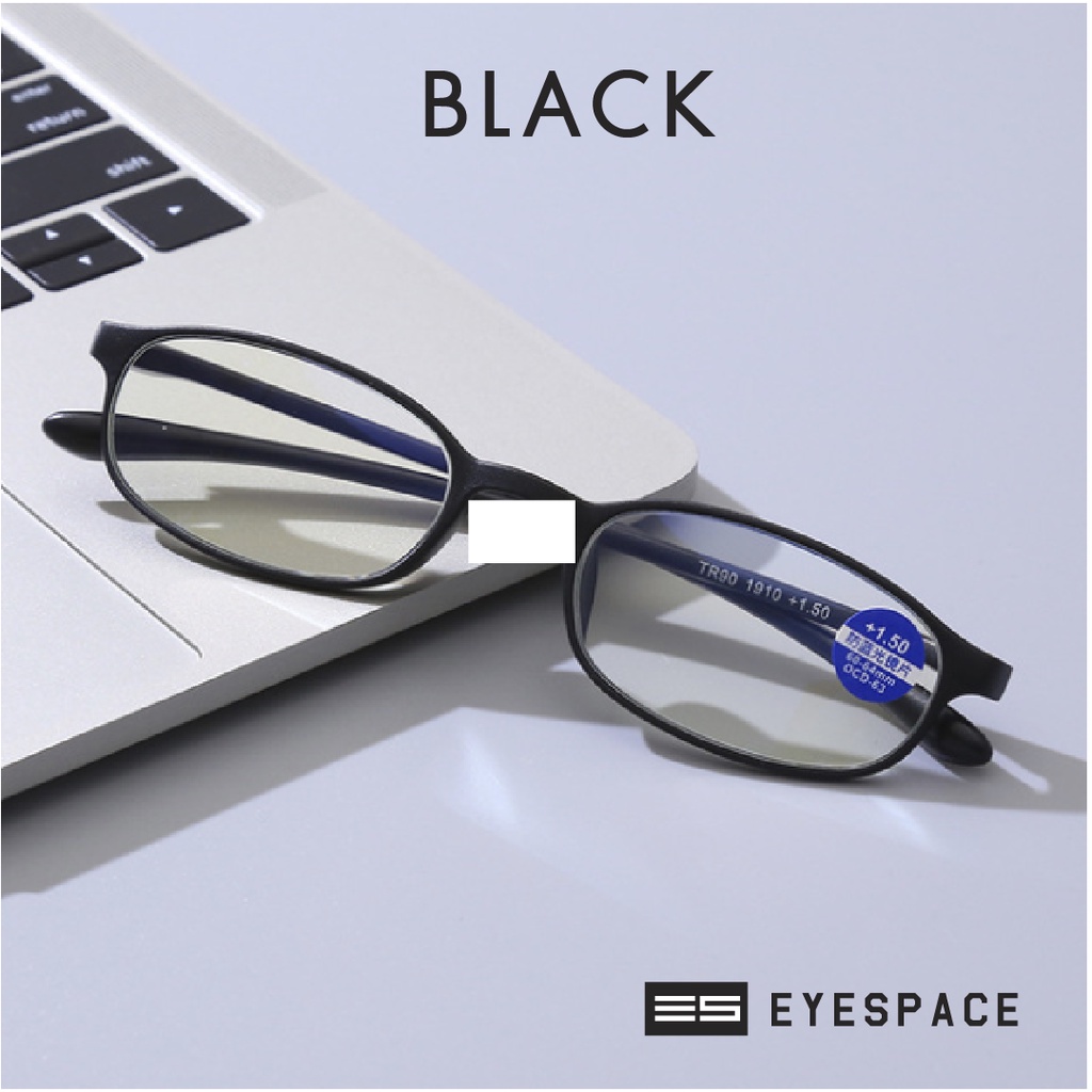EYESPACE แว่นสายตายาว แว่นอ่านหนังสือ เลนส์กรองแสงคอมในตัว เลนส์ Blue Block LR003