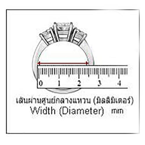 Finejewelthai แหวนคู่ เงินแท้ ฝังเพชรแท้ พร้อมใบรับรอง Diamond Silver Ring - Diamond_Gift_Set17