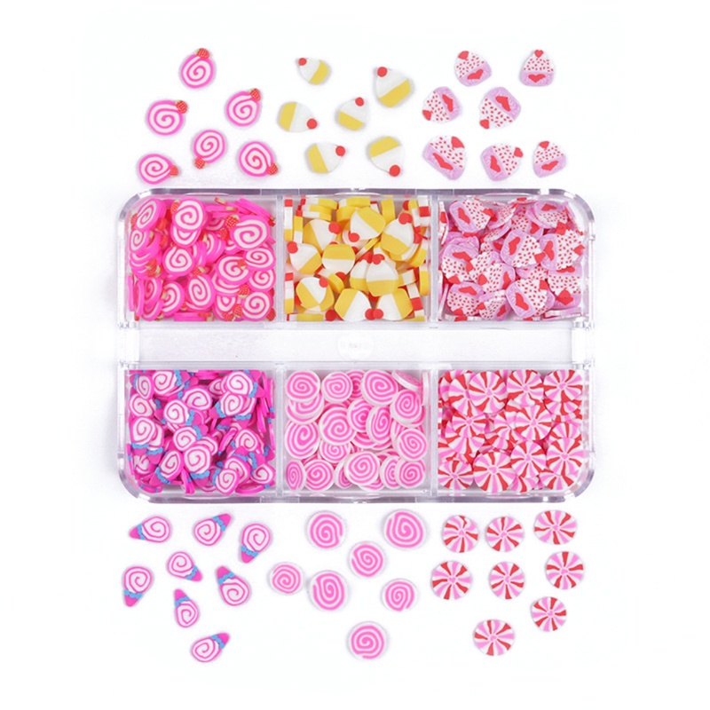 Flgo อุปกรณ์ตกแต่งเล็บ ลายเกล็ดหิมะ หัวใจ ซานต้า คริสต์มาส 3D 200 แพ็ก