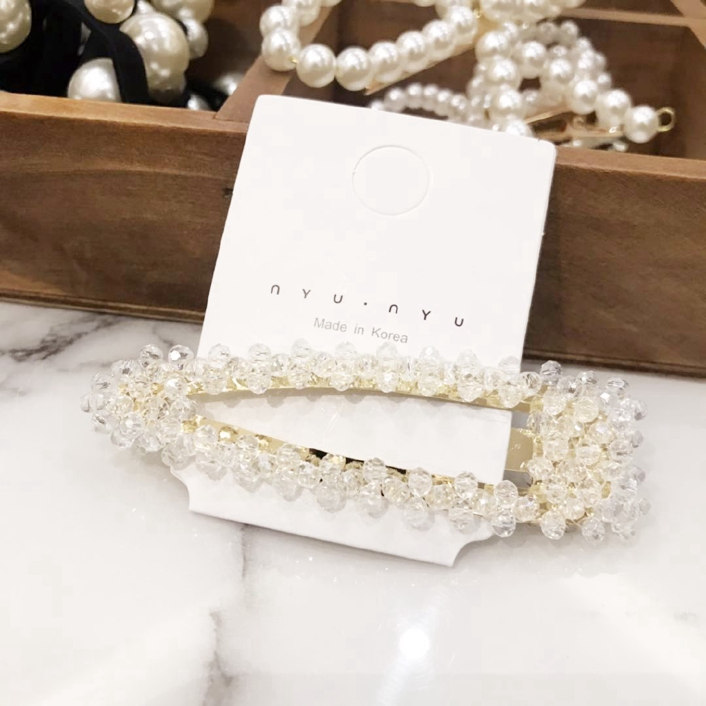 Fulllove กิ๊บเกาหลีกิ๊บติดผมกิ๊บอุปกรณ์เสริมแฟชั่น Crystal Korea Hairpin Hairclip มี8สี รุ่น120
